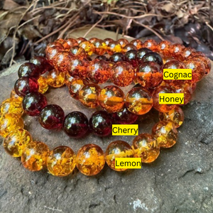 Amber Bead Bracelet 10 mm