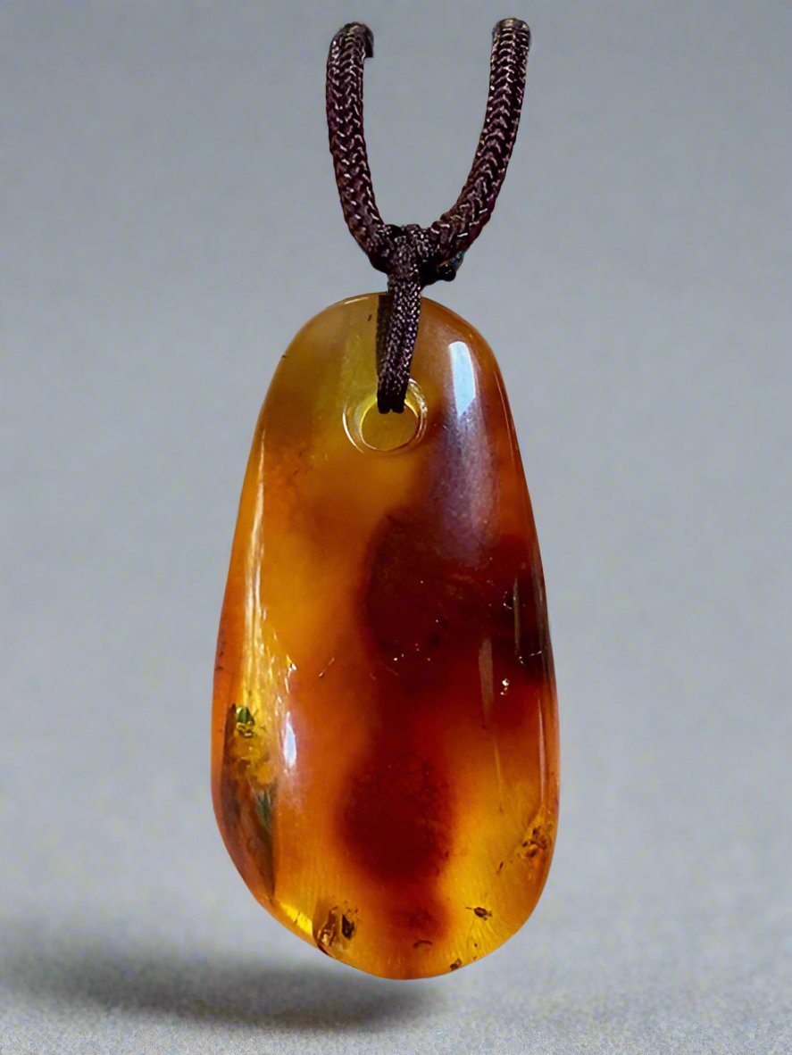 Men's Amber Stone Necklace