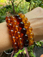 Load image into Gallery viewer, Amber Bead Bracelet 10 mm
