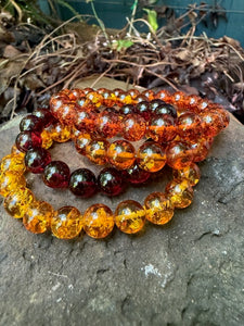 Amber Bead Bracelet 10 mm