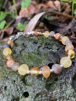 Load image into Gallery viewer, Adjustable Raw Amber Bracelet
