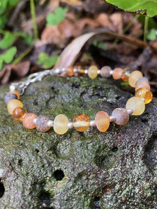 Adjustable Raw Amber Bracelet