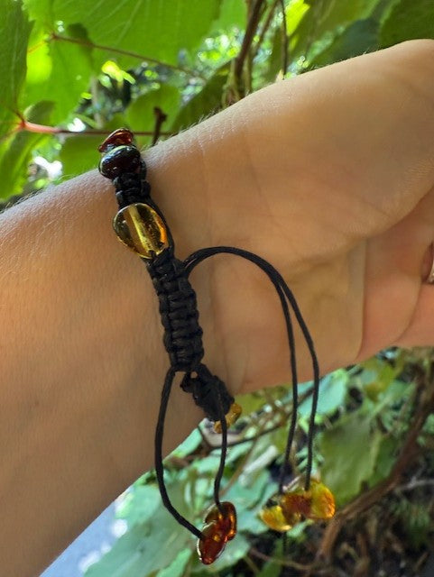 Adjustable Amber Bracelet