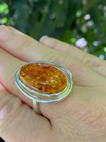 Load image into Gallery viewer, Cognac Amber Ring
