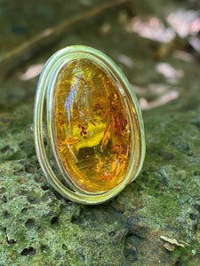 Cognac Amber Ring