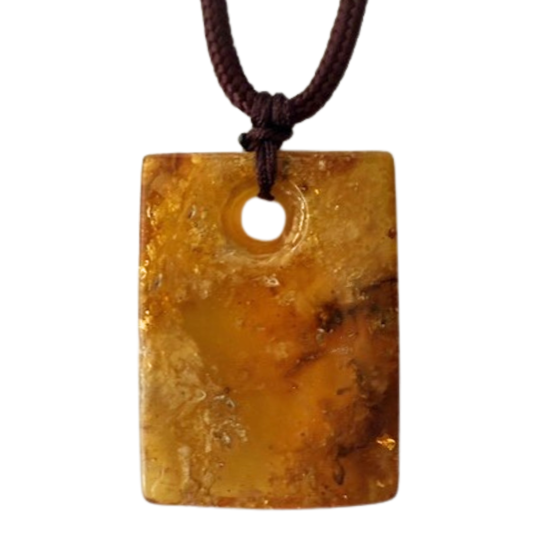 Strength Amber Stone Necklace