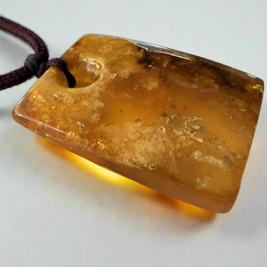 Strength Amber Stone Necklace