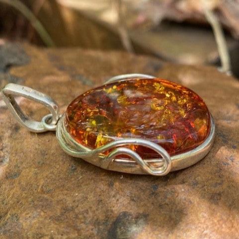 Contemporary  Amber pendant