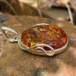 Load image into Gallery viewer, Contemporary  Amber pendant
