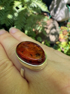 Cognac Amber Ring