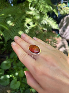 Cognac Amber Ring