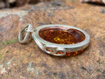 Load image into Gallery viewer, Contemporary  Amber pendant
