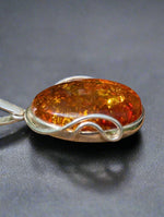 Load image into Gallery viewer, Contemporary  Amber pendant
