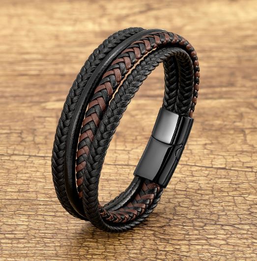 Natural Leather Men's Bracelet