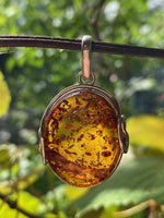 Load image into Gallery viewer, Contemporary  Amber pendant
