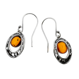 Earthy Amber Earrings