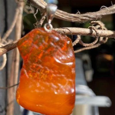 Raw Amber Pendant