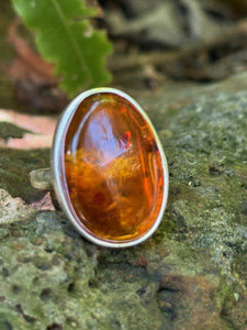 Cognac Amber Ring