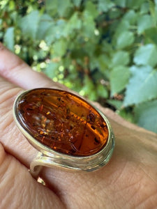 Cognac Amber Ring