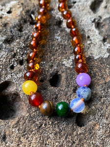 Cognac Amber necklace - Amber House 